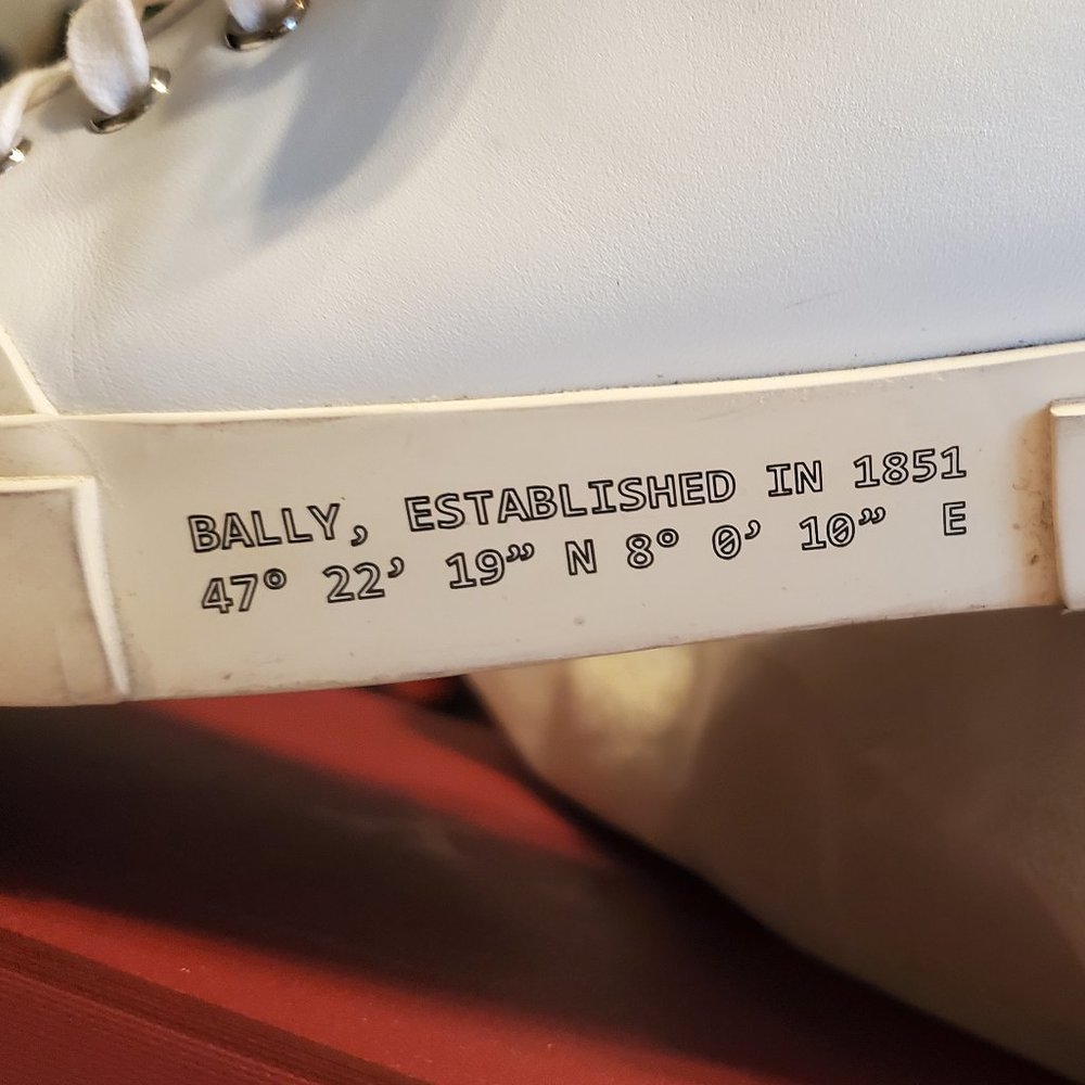 Bally white calf plain